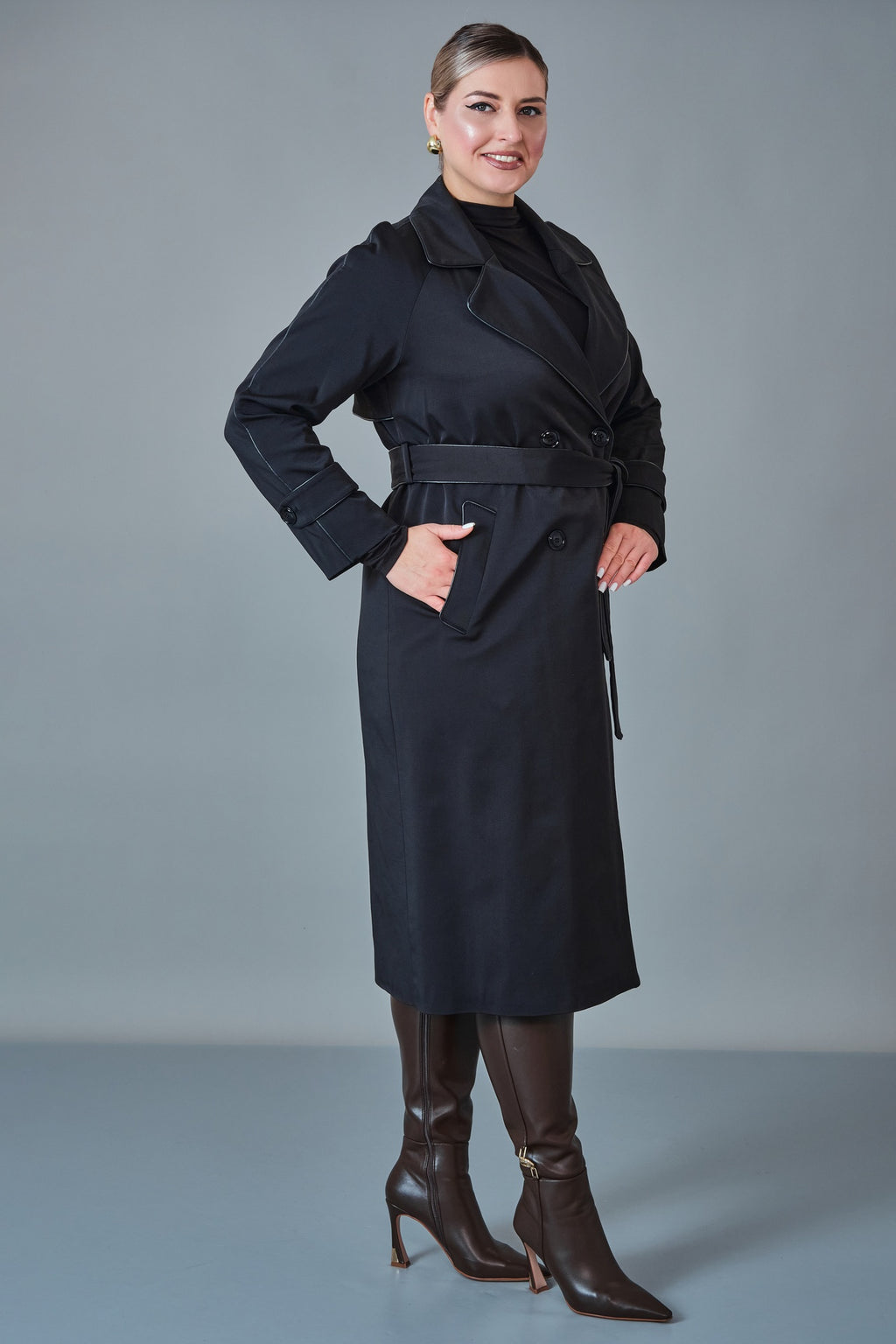 Vivaldi - Plus Size Trench Coat (VVL27K4635XL)