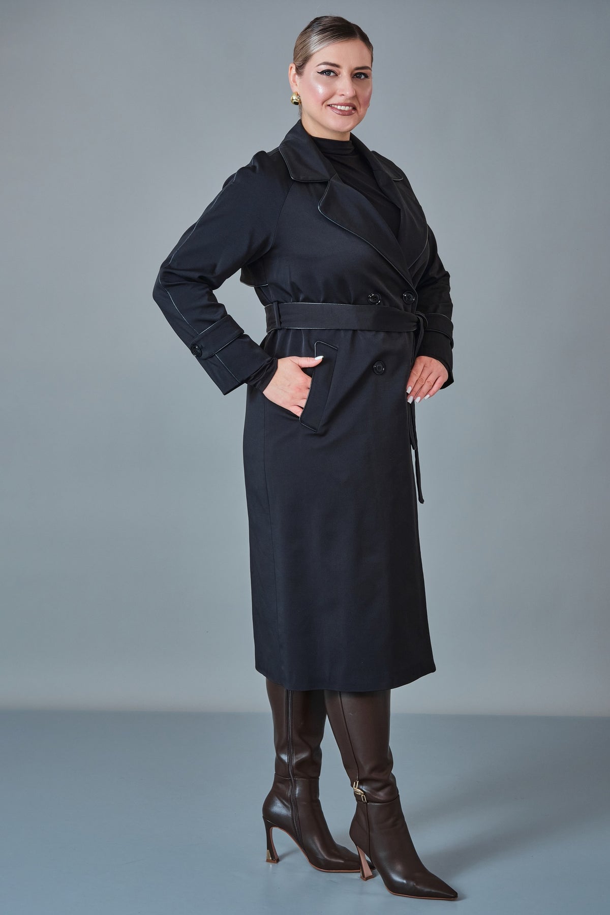 Vivaldi - Plus Size Trench Coat (VVL27K4635XL)