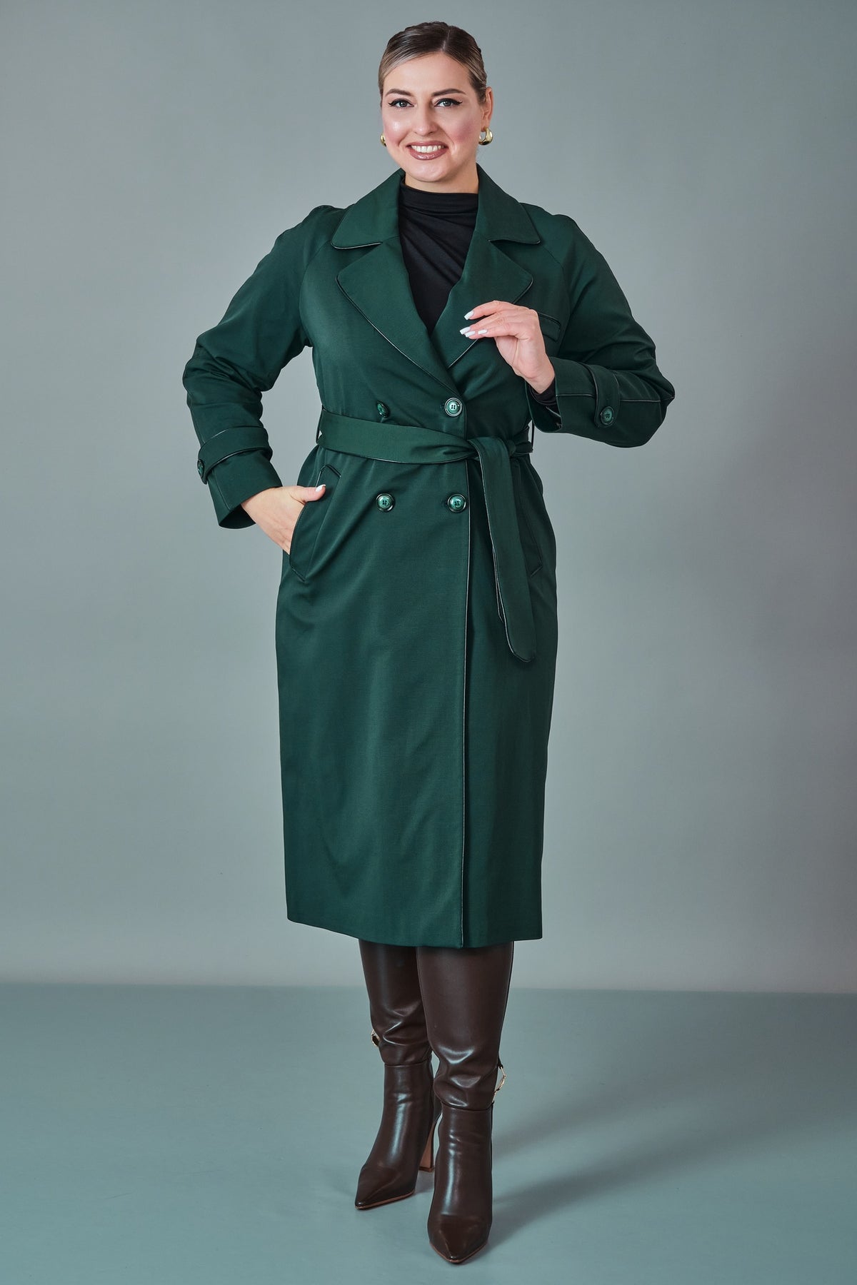 Vivaldi - Plus Size Trench Coat (VVL27K4635XL)