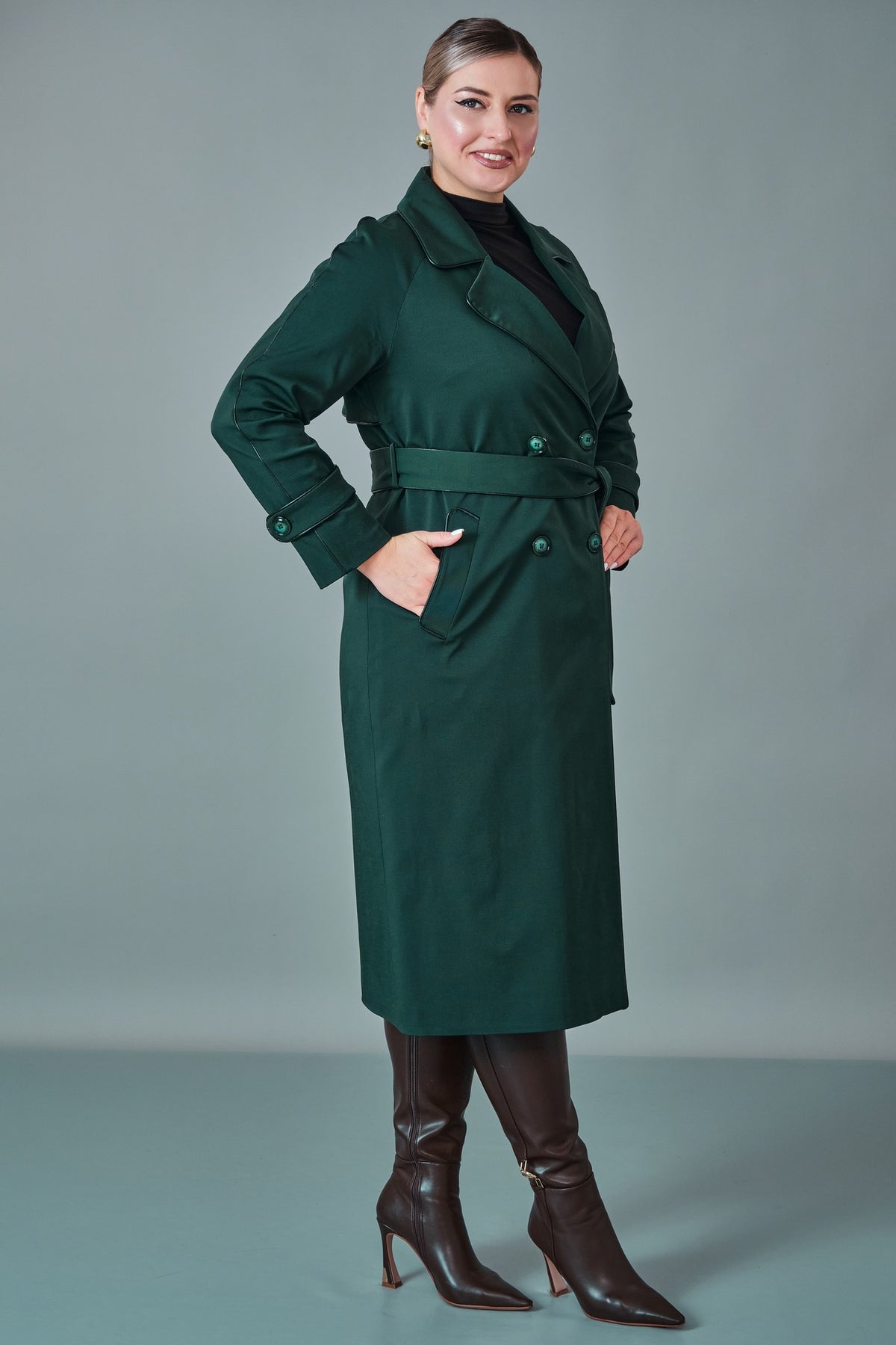 Vivaldi - Plus Size Trench Coat (VVL27K4635XL)