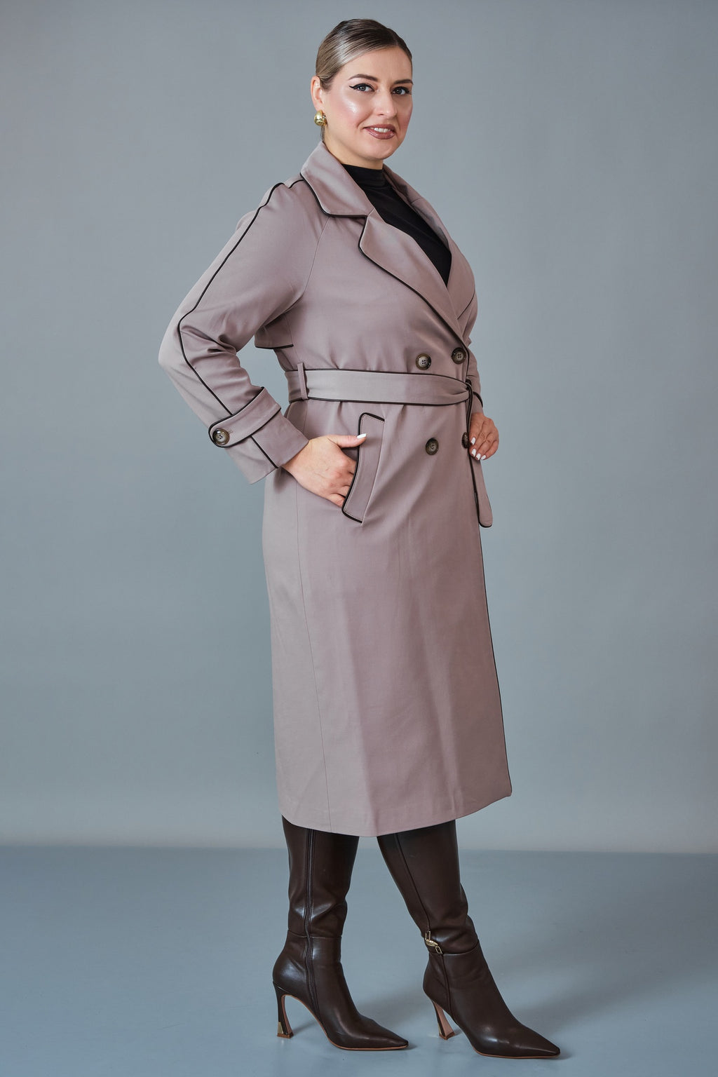 Vivaldi - Plus Size Trench Coat (VVL27K4635XL)