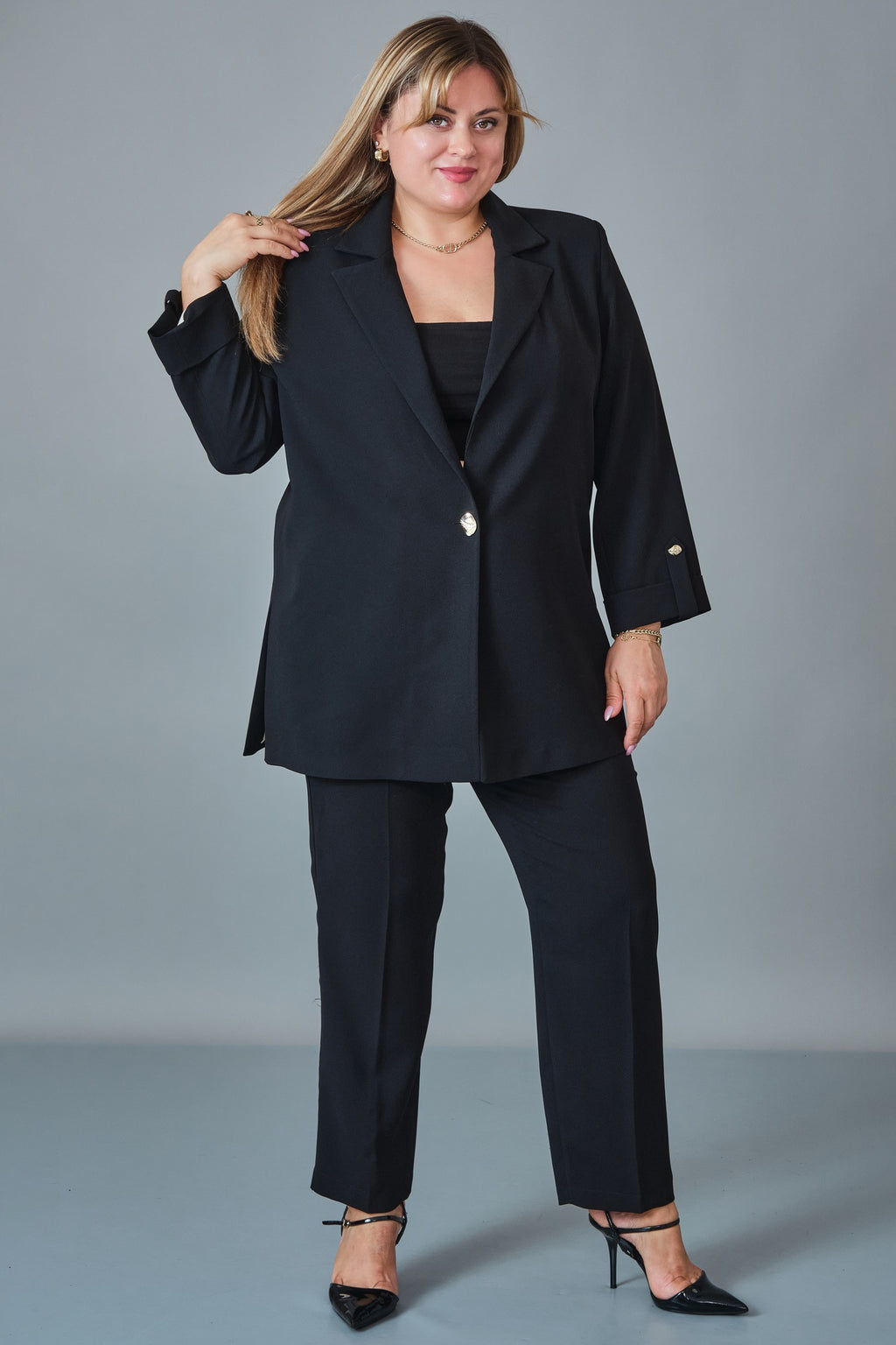 Chiffon Line - Plus Size Suit (CFL27K3525)