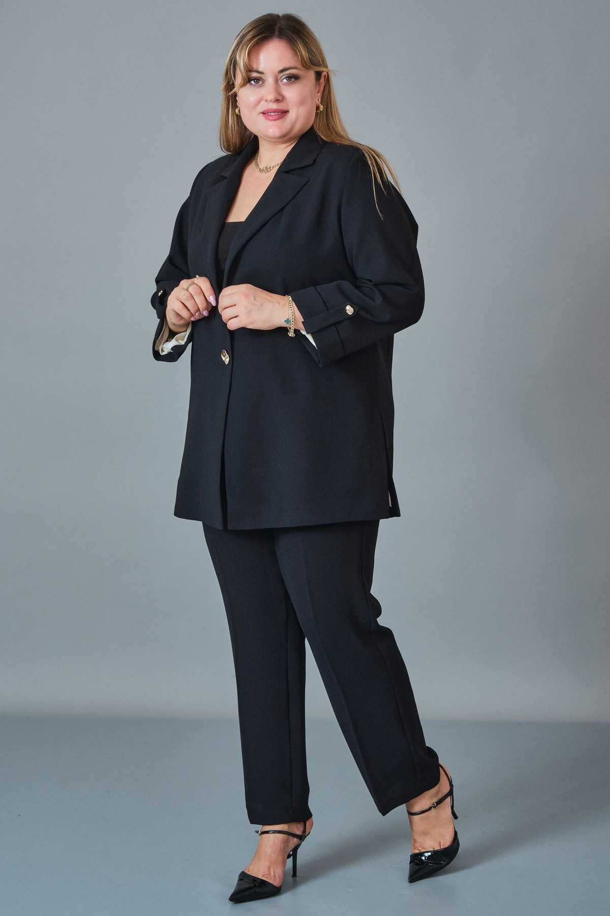 Chiffon Line - Plus Size Suit (CFL27K3525)