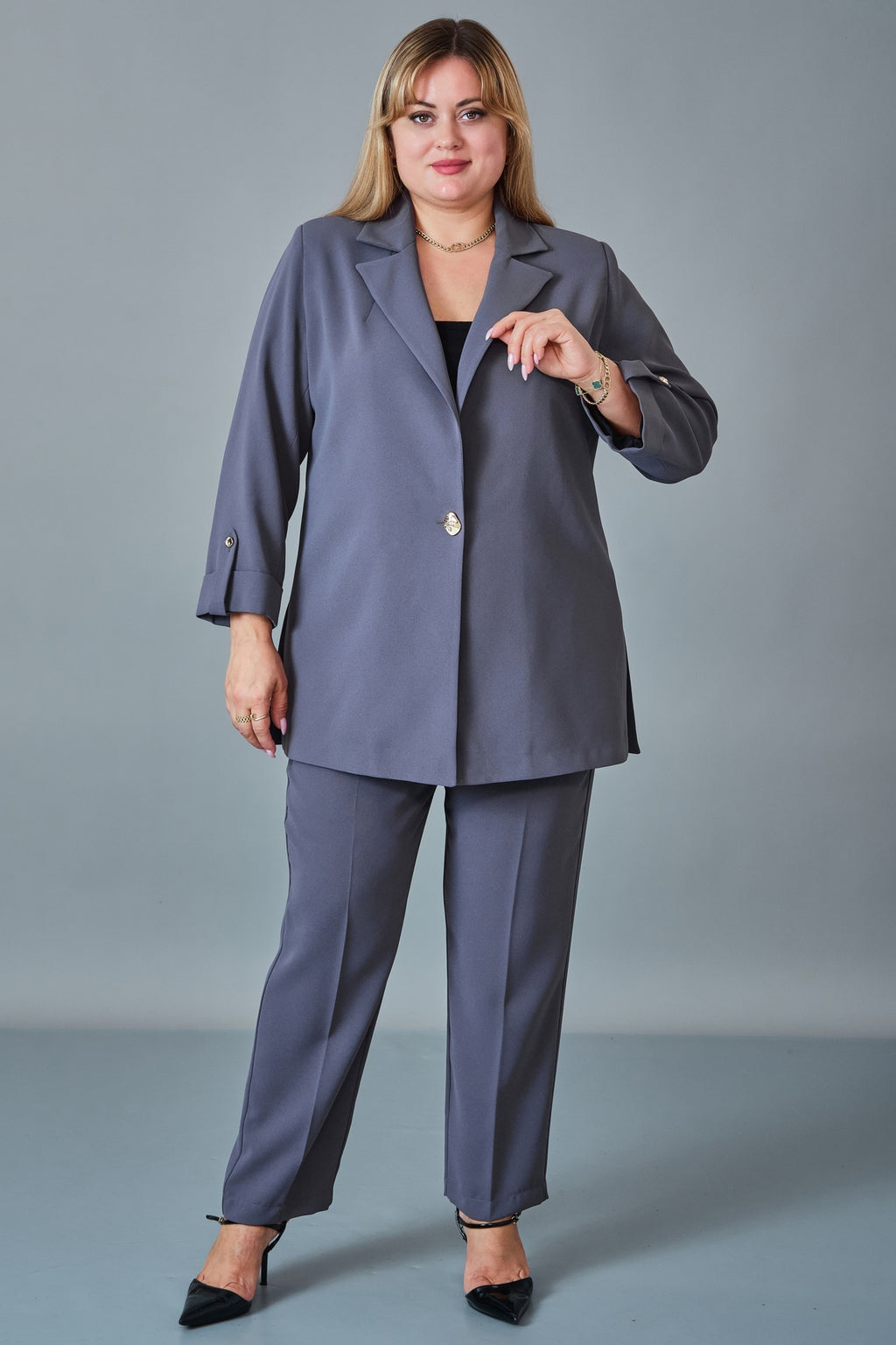 Chiffon Line - Plus Size Suit (CFL27K3525)