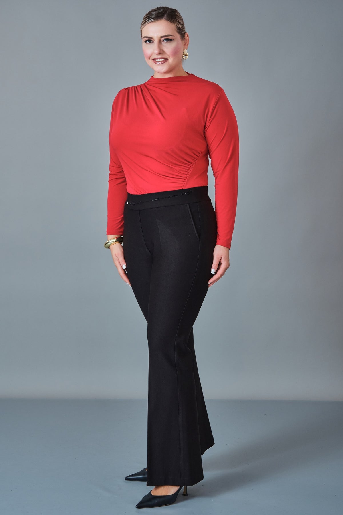 Elitline - Plus Size Trousers (ELT27K1-01-4144)