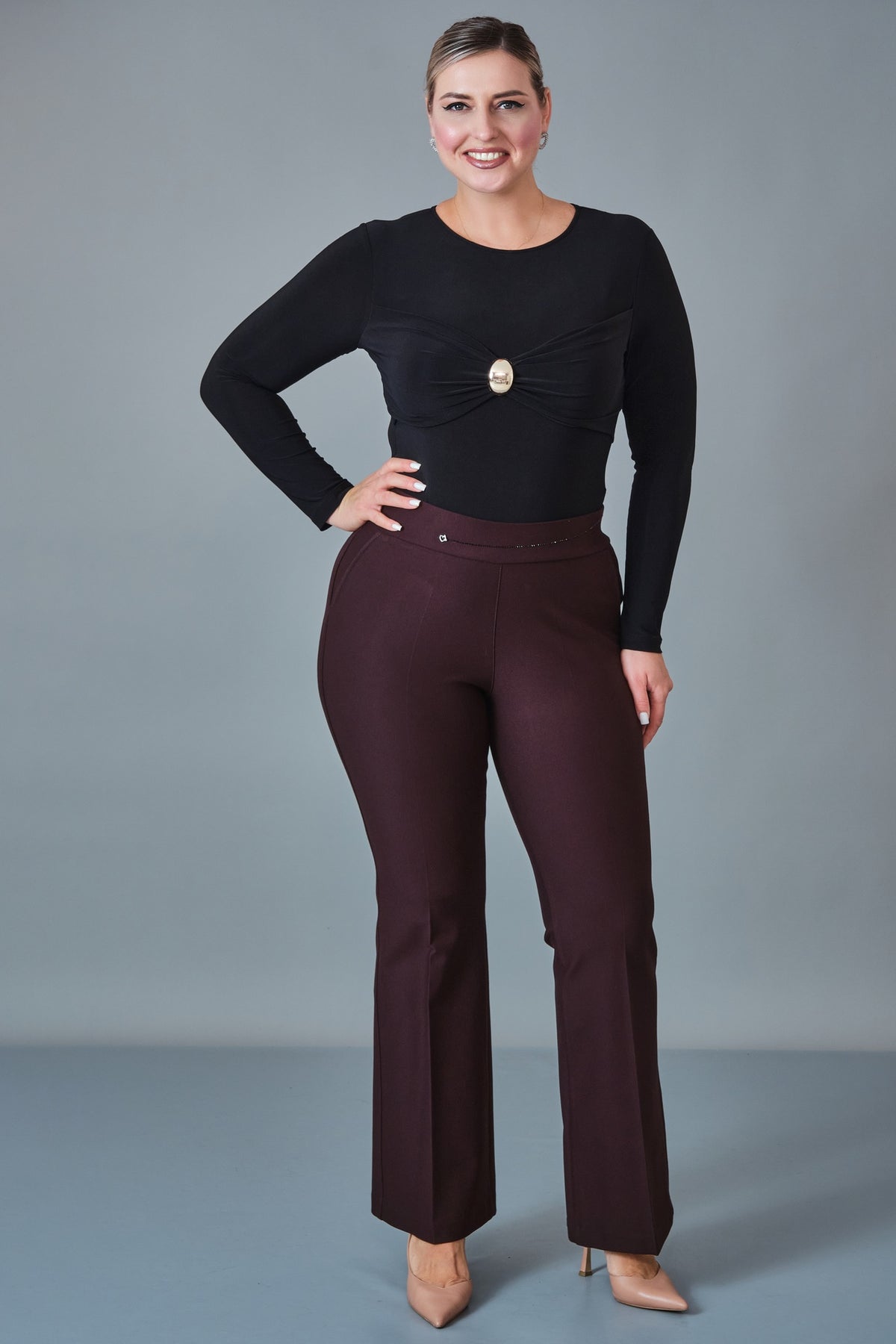 Elitline - Plus Size Trousers (ELT27K1-01-4144)
