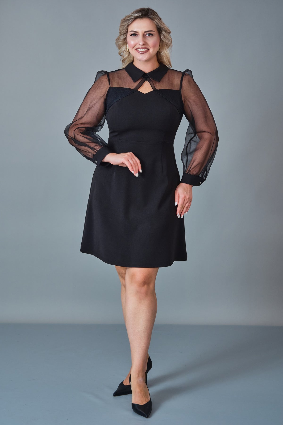 Modalinda - Plus Size Dress (MDL27K47500)
