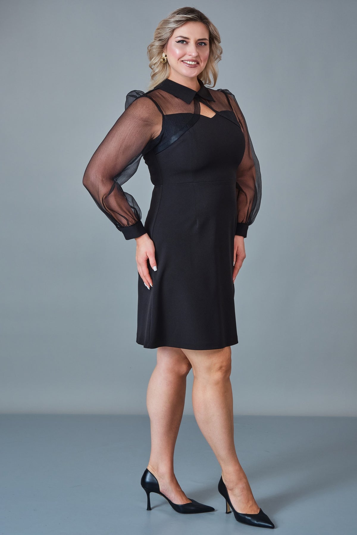 Modalinda - Plus Size Dress (MDL27K47500)