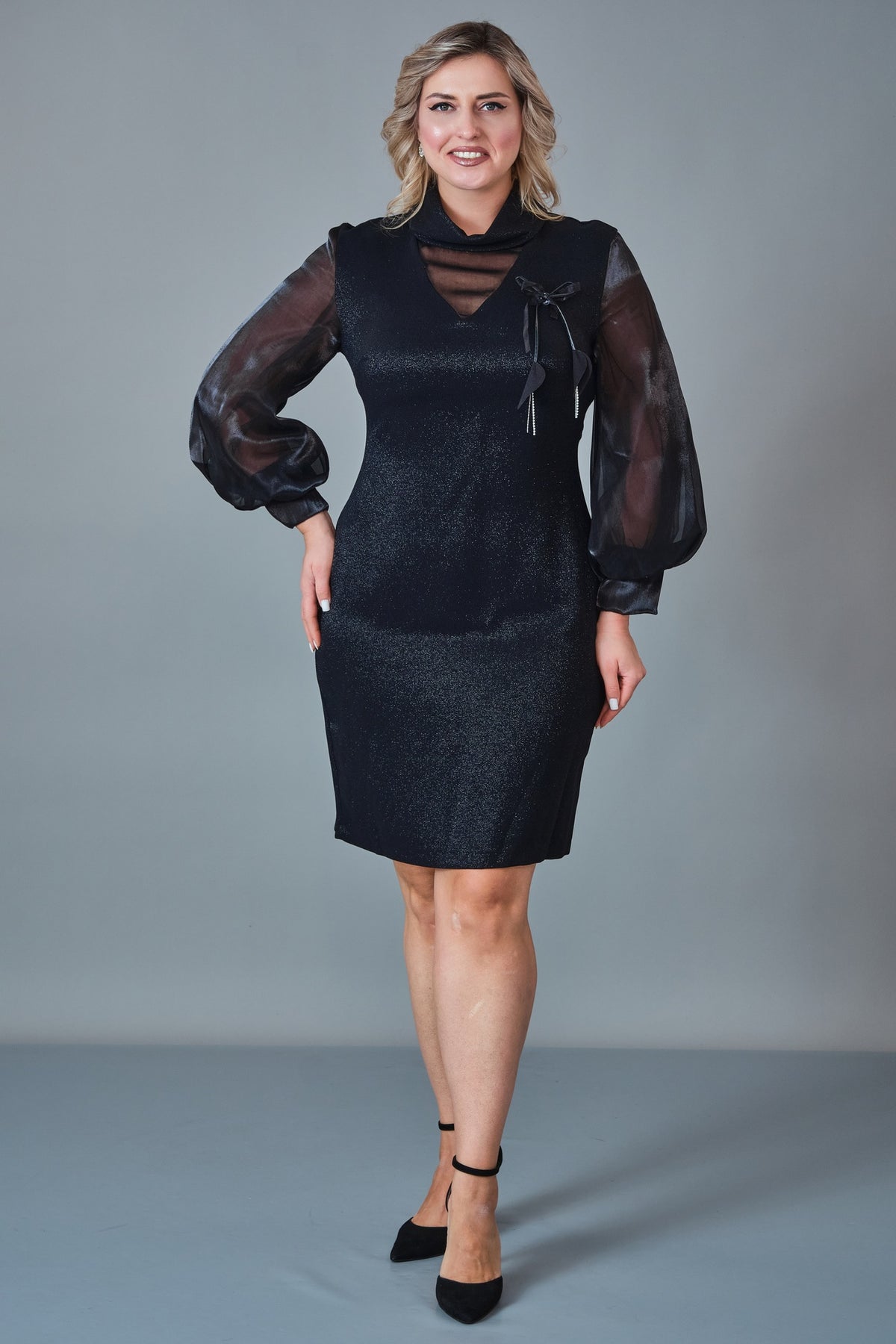 Modalinda - Plus Size Dress (MDL27K8380)