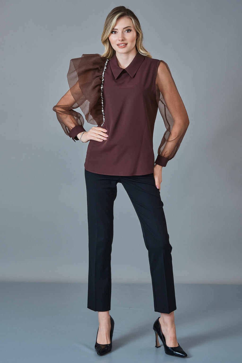 Modalinda - Regular Size Blouse (MDL27K50156)