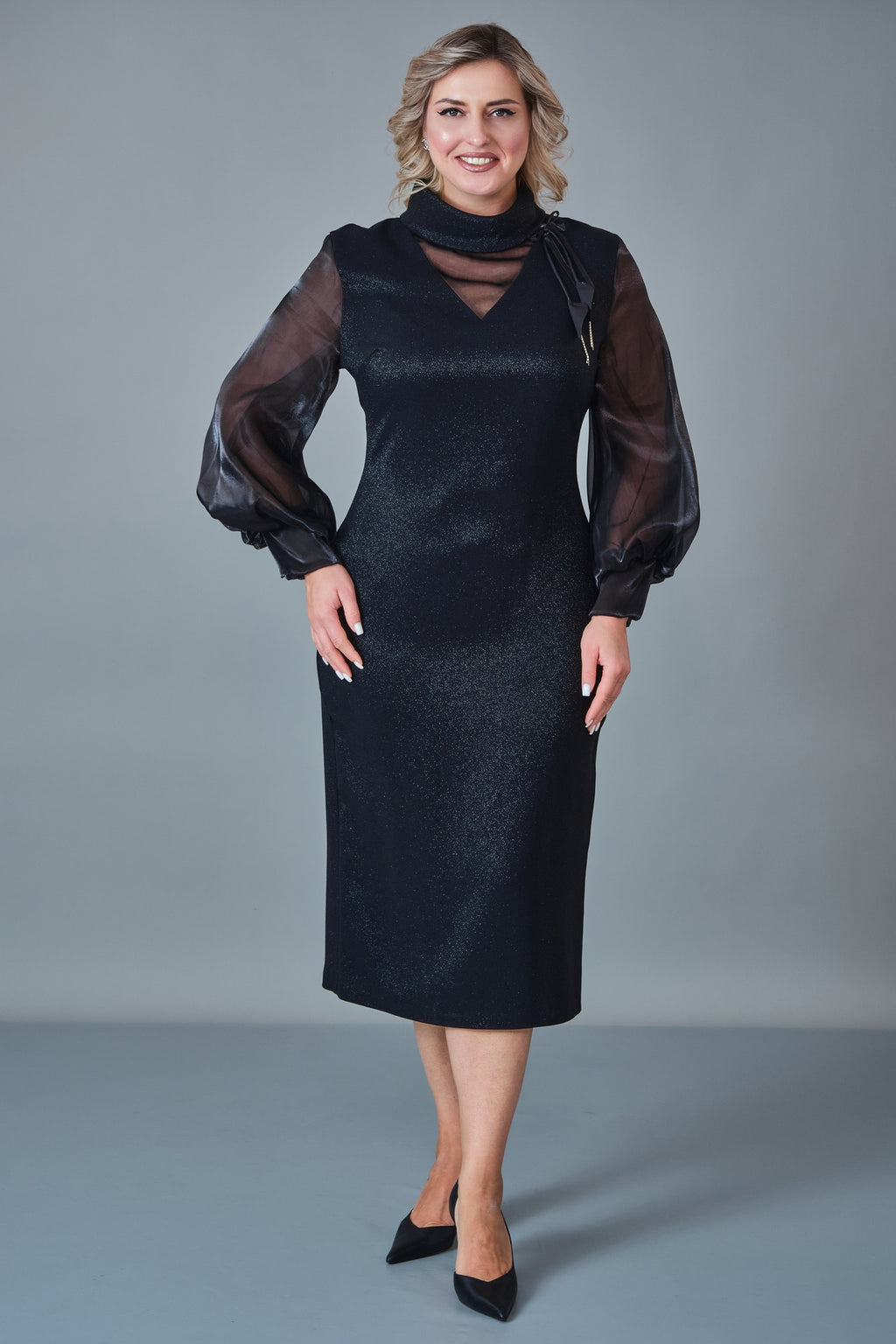 Modalinda - Plus Size Dress (MDL27K41230)