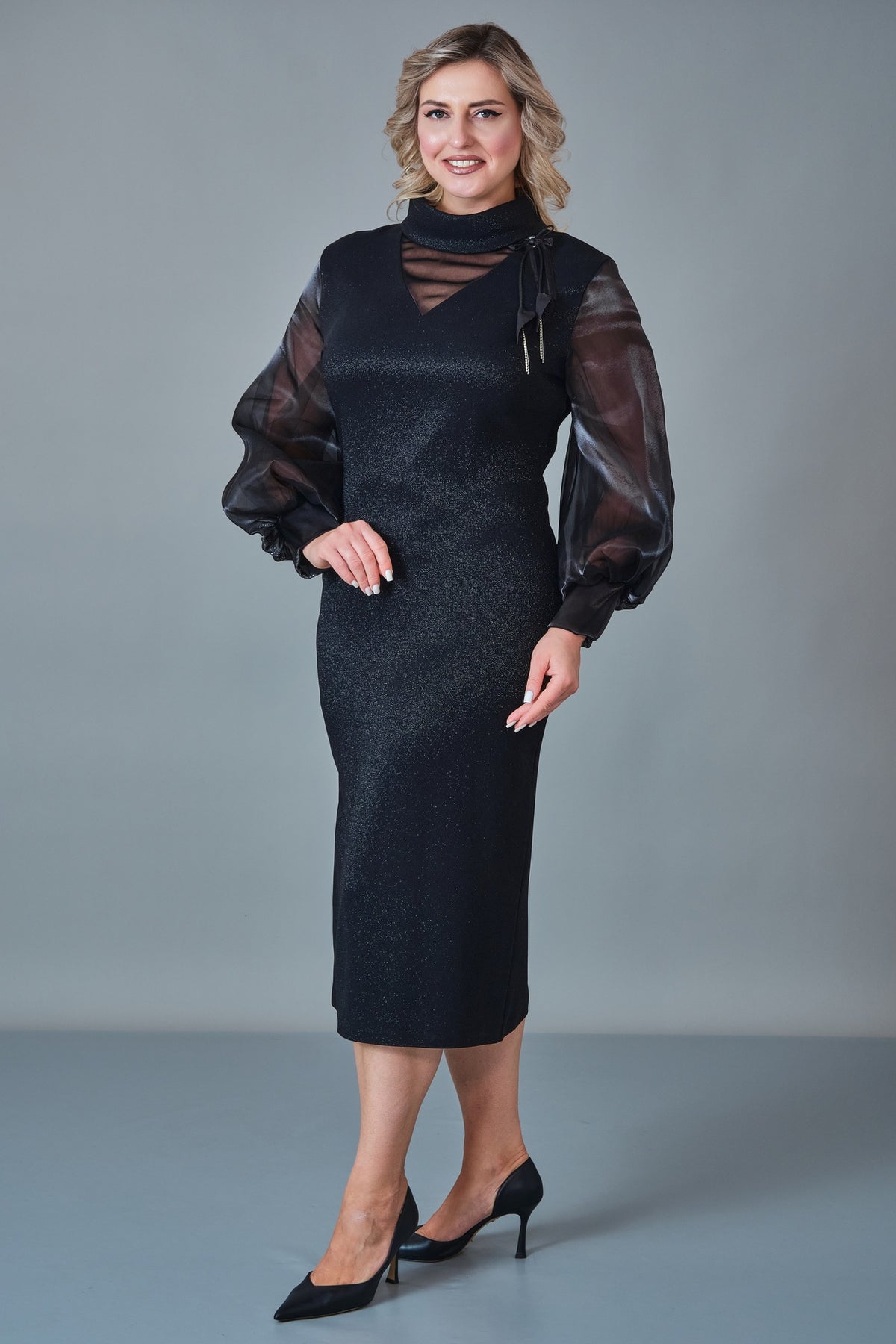 Modalinda - Plus Size Dress (MDL27K41230)