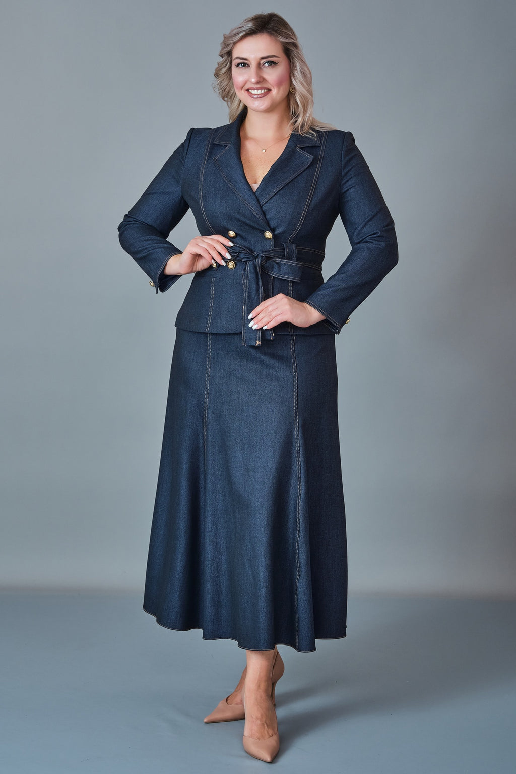 Hatunca - Plus Size Suit (HTC27K184206BB)