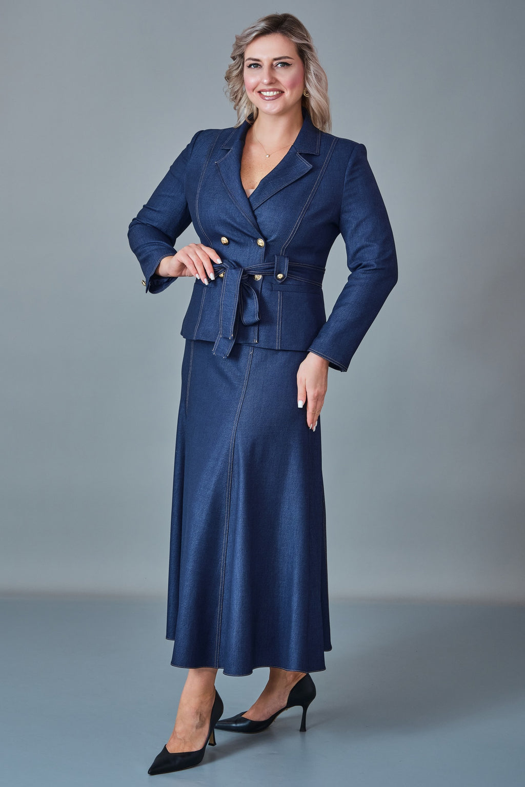 Hatunca - Plus Size Suit (HTC27K184206BB)