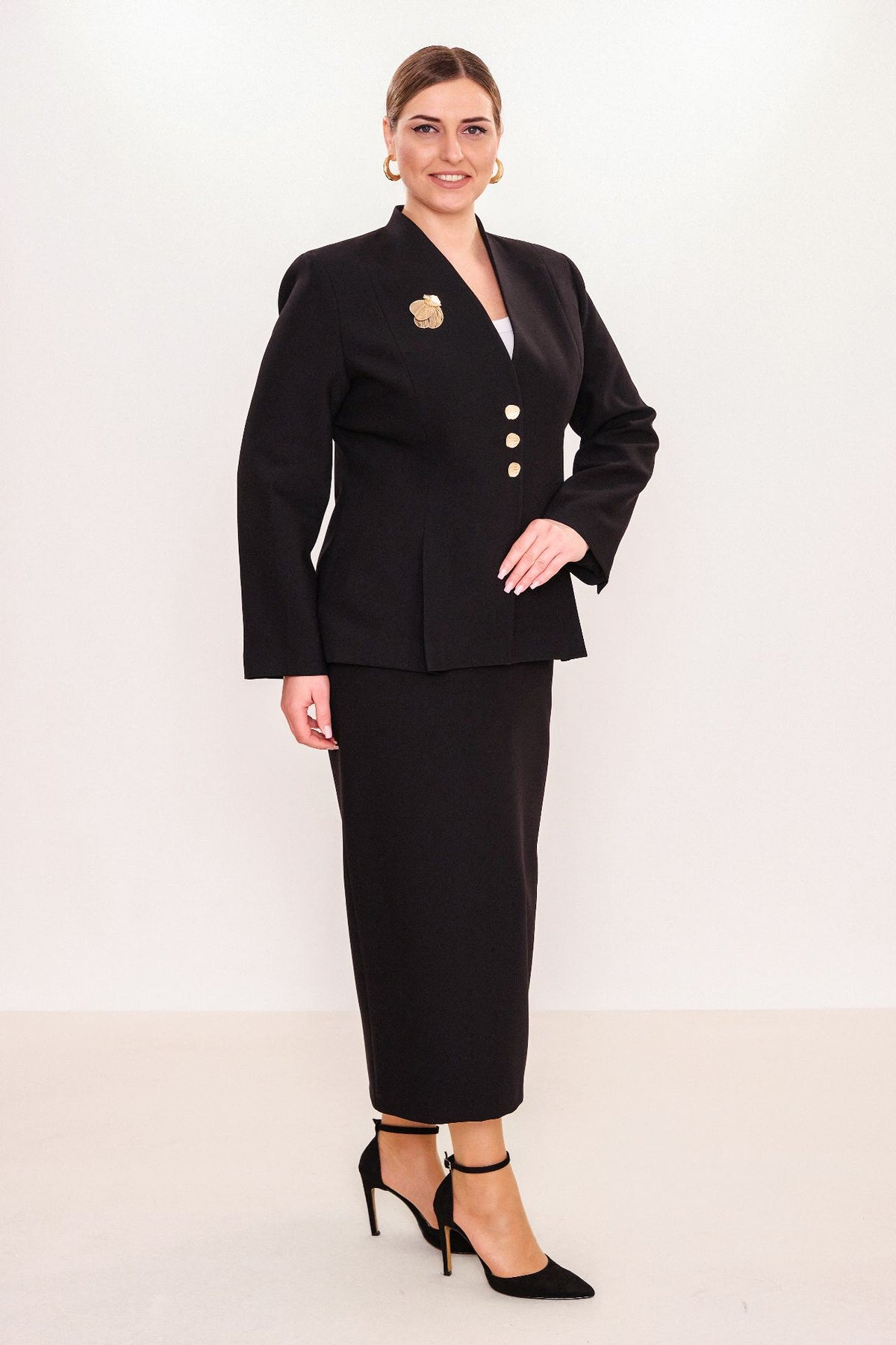 Butik Dayi - Plus Size Suit (BDY27K44202-31520-576)