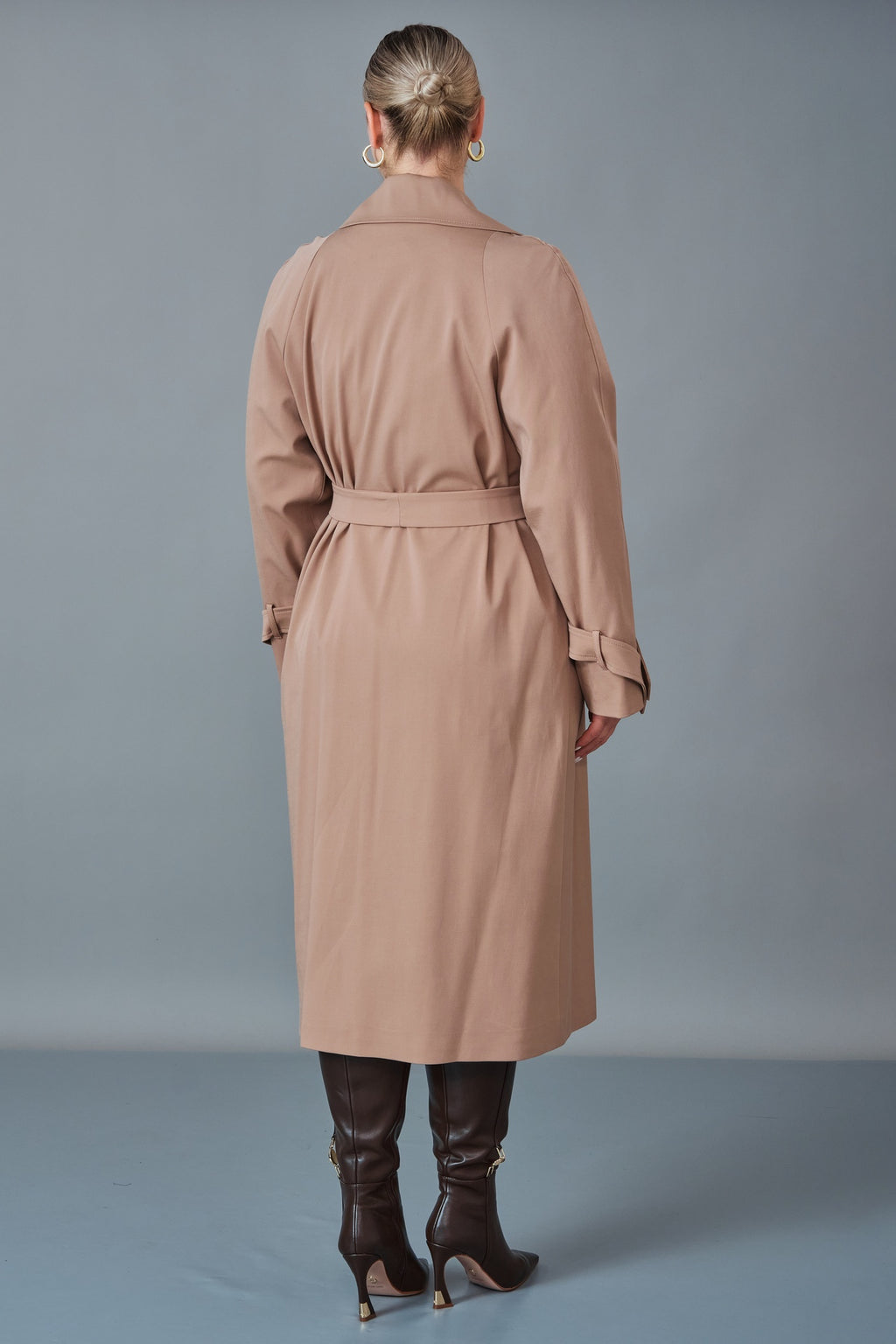 Renata - Plus Size Trench Coat (REN27KP3528.8)