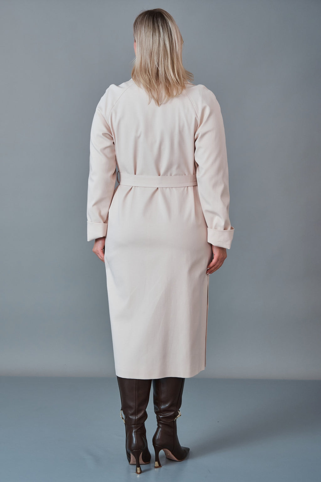 Renata - Plus Size Trench Coat (REN27KP4054.4)