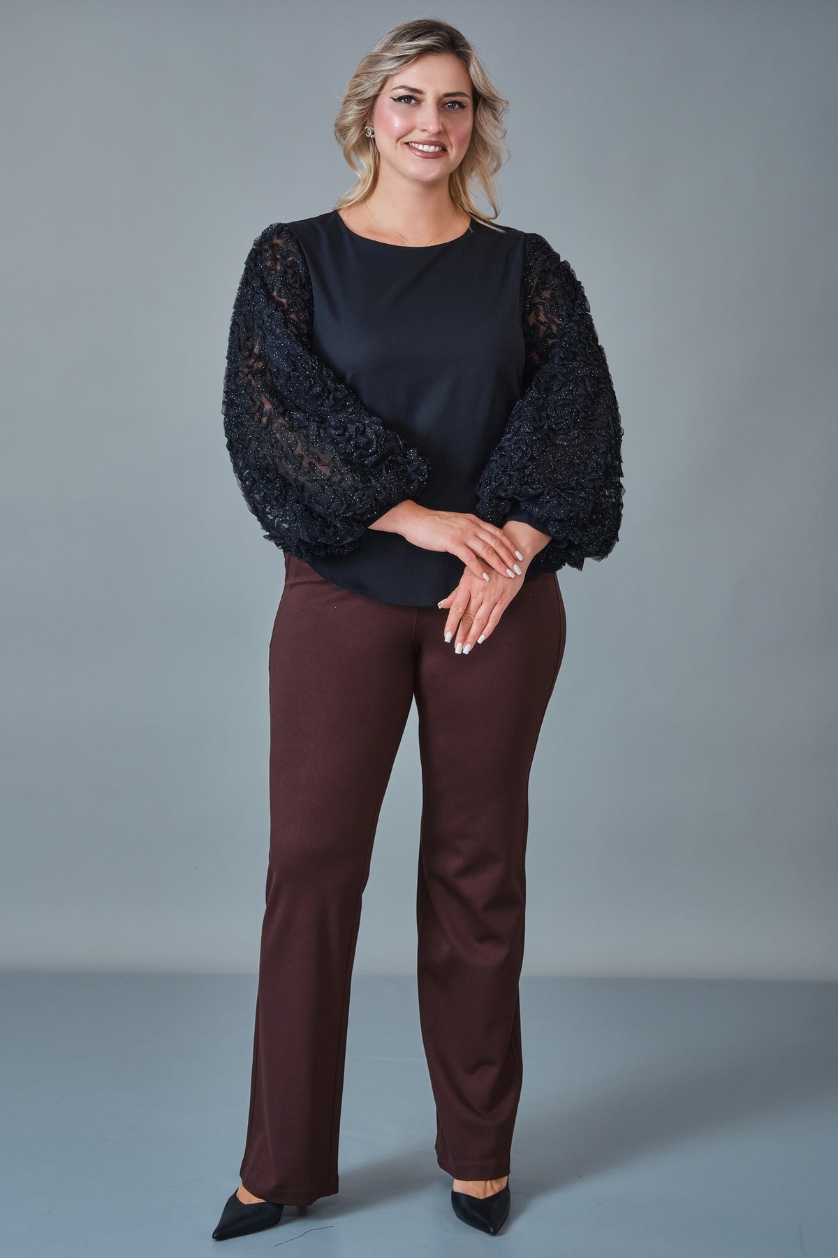 Modalinda - Plus Size Blouse (MDL27K8386B)