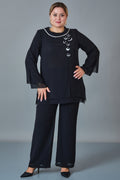 Kifayet - Plus Size Evening Dress (KFT27K18807)