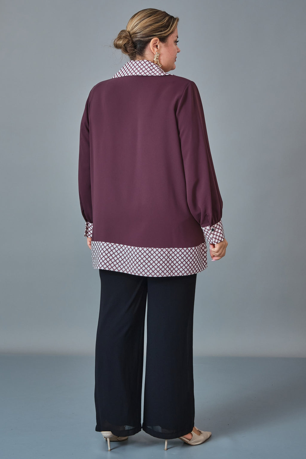 Kifayet - Extended Plus Size Shirt (KFT27K23816)