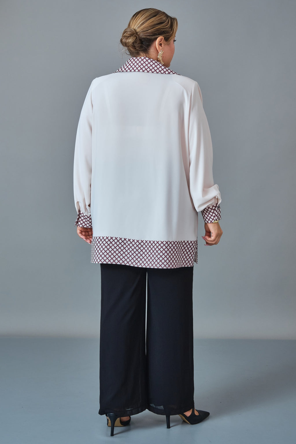 Kifayet - Extended Plus Size Shirt (KFT27K23816)