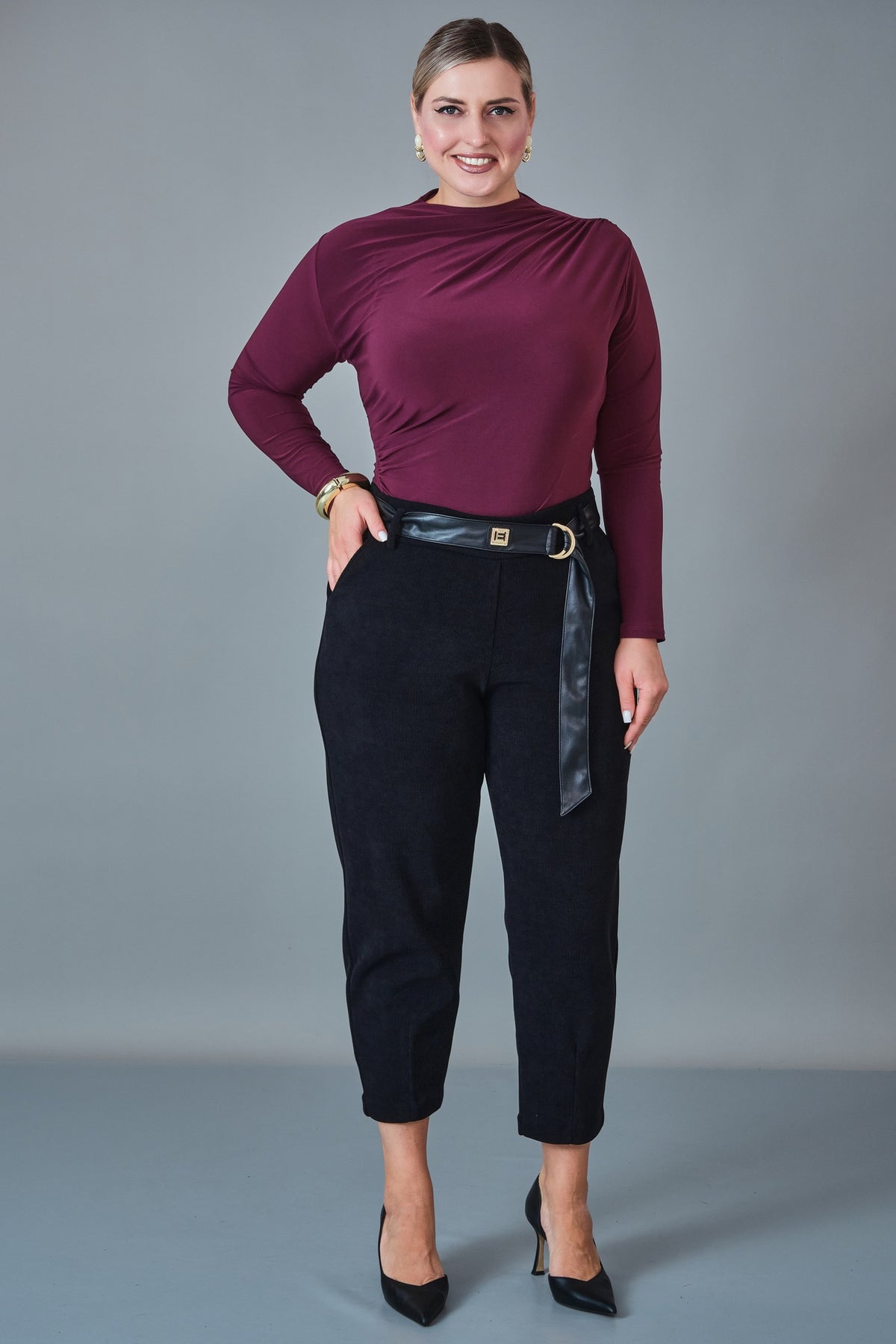 Elitline - Plus Size Trousers (ELT27K1-15-4146)