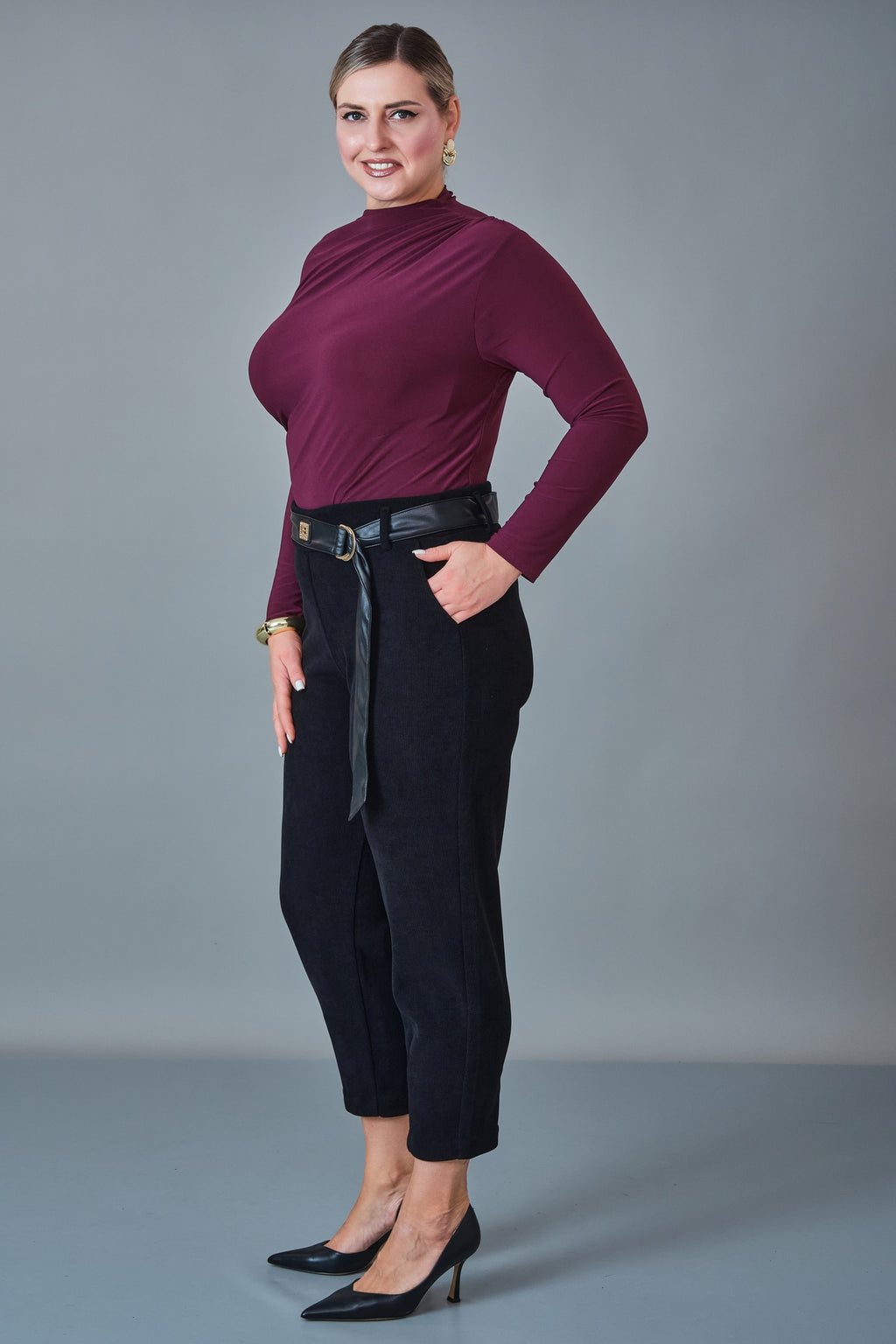 Elitline - Plus Size Trousers (ELT27K1-15-4146)