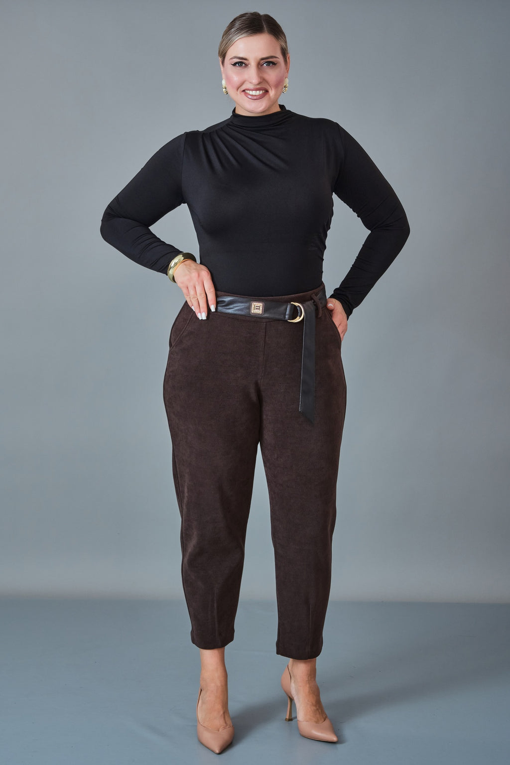 Elitline - Plus Size Trousers (ELT27K1-15-4146)