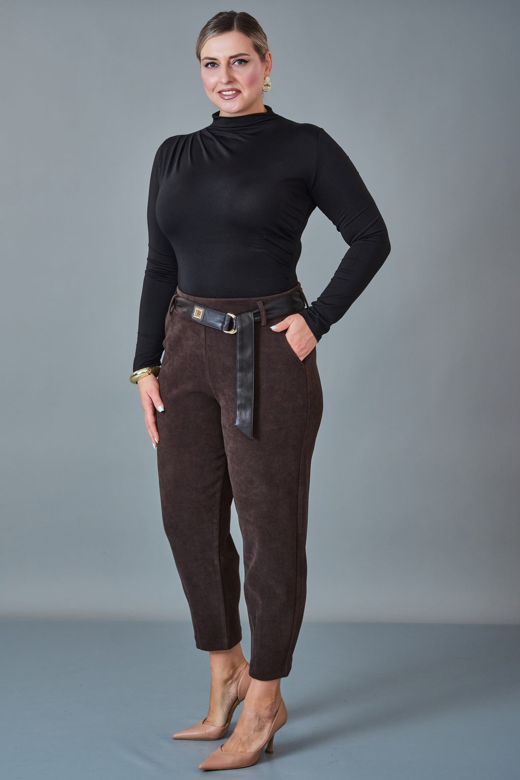 Elitline - Plus Size Trousers (ELT27K1-15-4146)