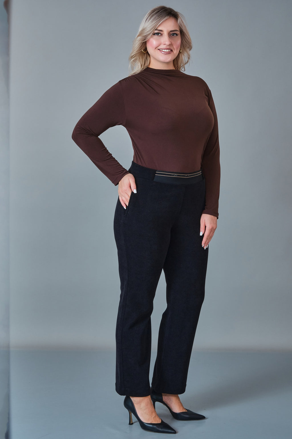 Elitline - Plus Size Trousers (ELT27K1-15-4029)