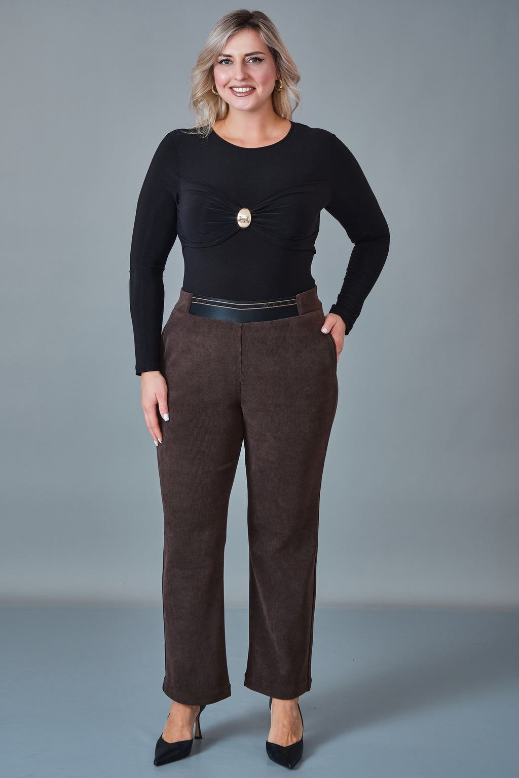 Elitline - Plus Size Trousers (ELT27K1-15-4029)