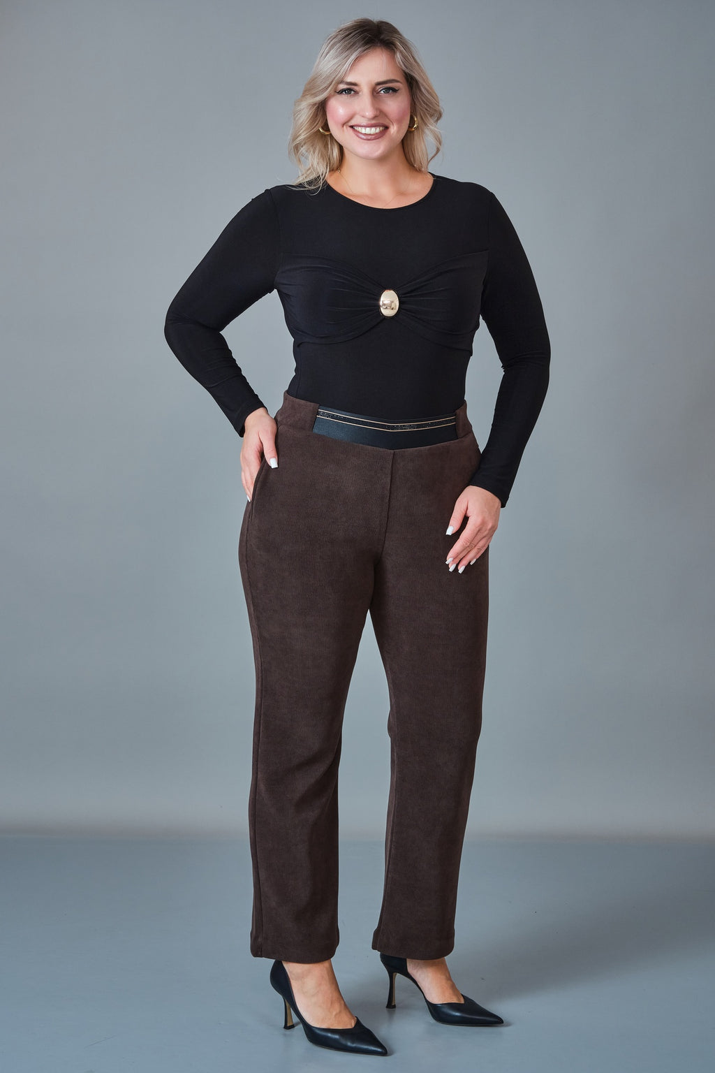 Elitline - Plus Size Trousers (ELT27K1-15-4029)