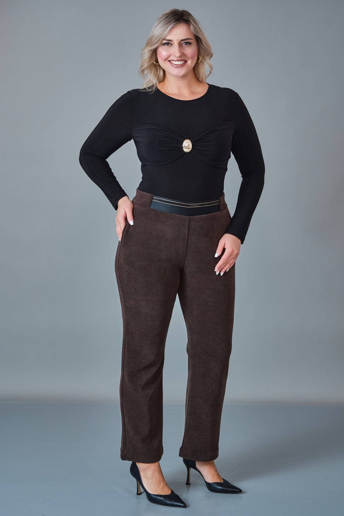 Elitline - Plus Size Trousers (ELT27K1-15-4029)