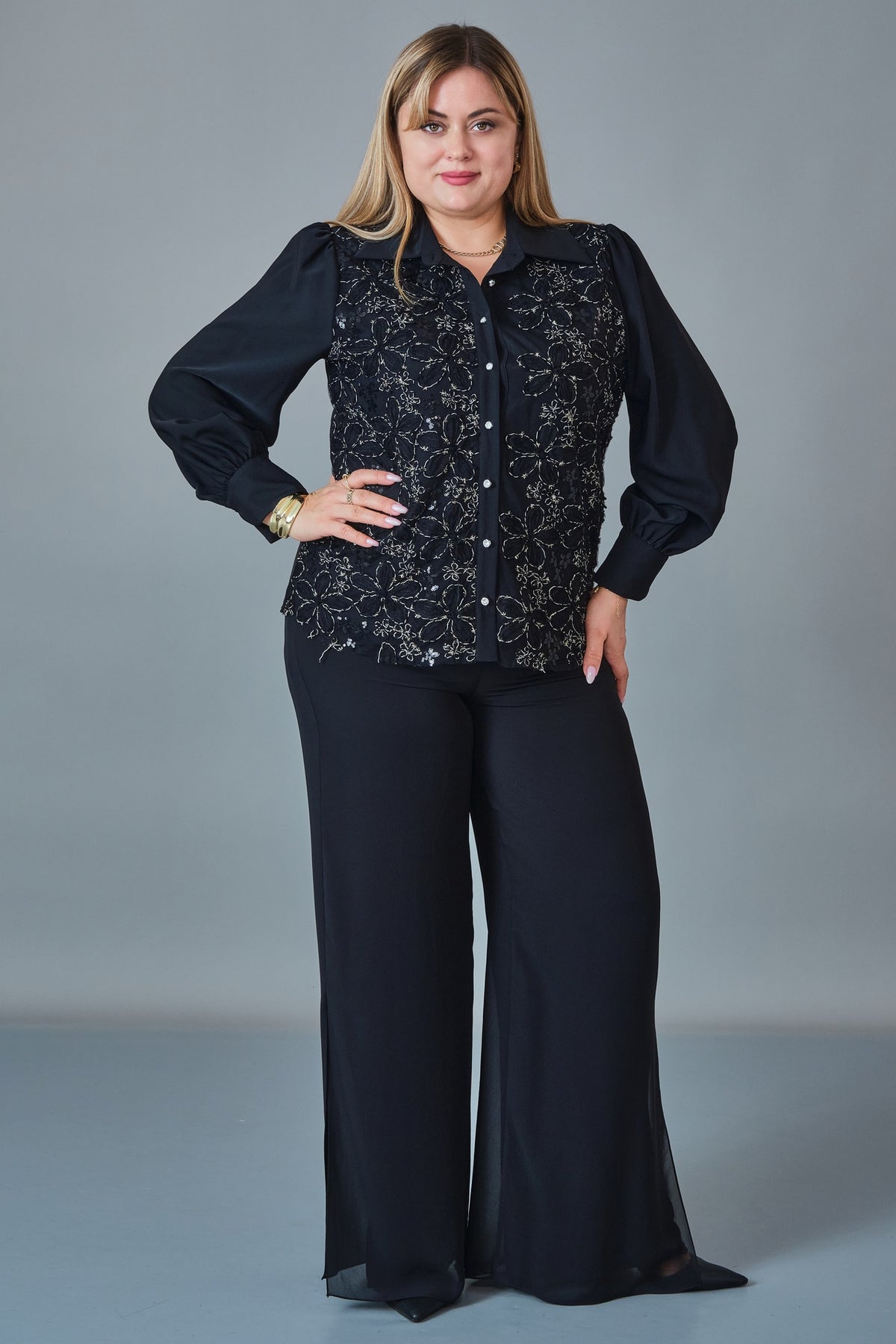 Kifayet - Plus Size Shirt (KFT27K18817)
