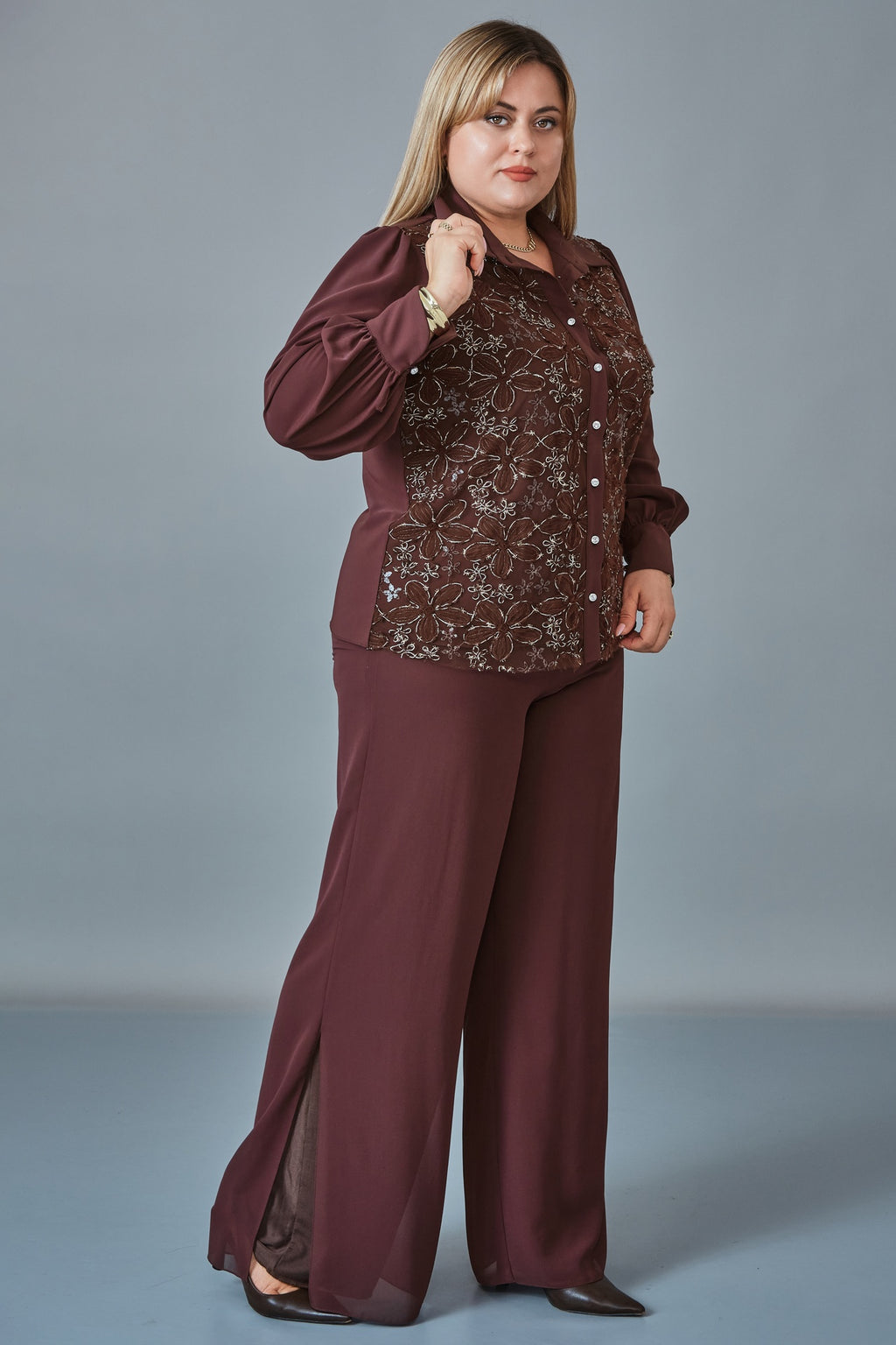 Kifayet - Plus Size Shirt (KFT27K18817)