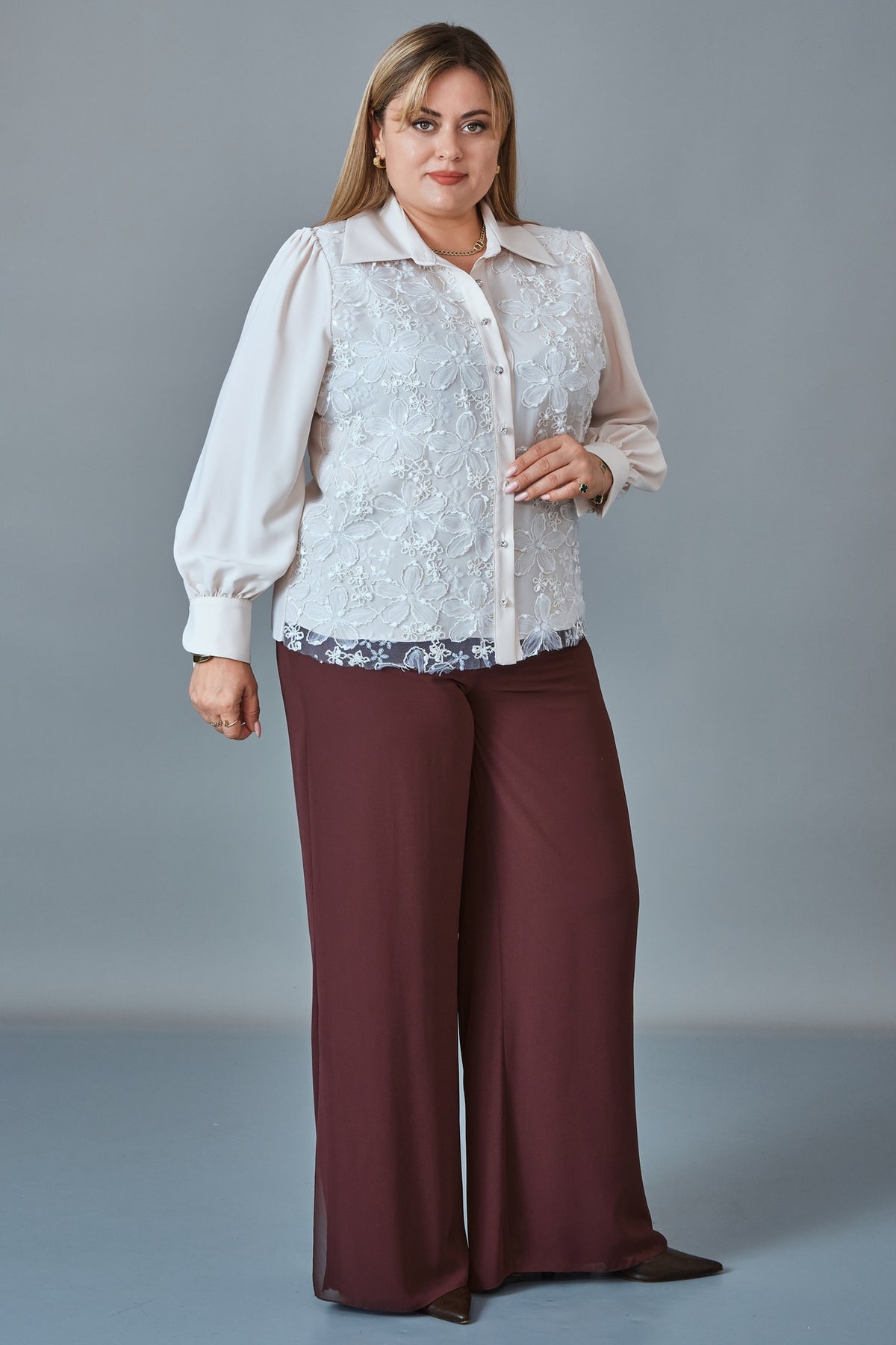 Kifayet - Plus Size Shirt (KFT27K18817)