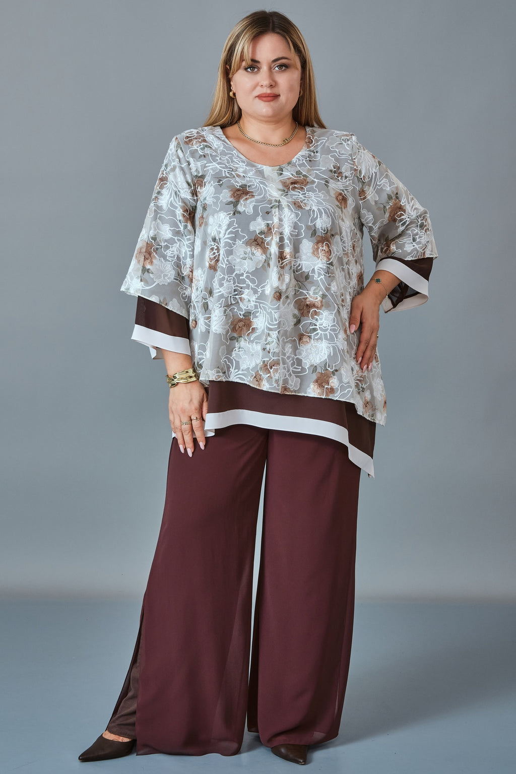 Kifayet - Extended Plus Size Blouse (KFT27K23825)