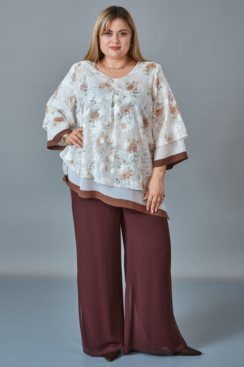 Kifayet - Extended Plus Size Blouse (KFT27K23825)