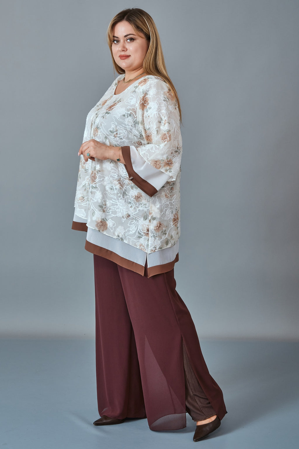 Kifayet - Extended Plus Size Blouse (KFT27K23825)