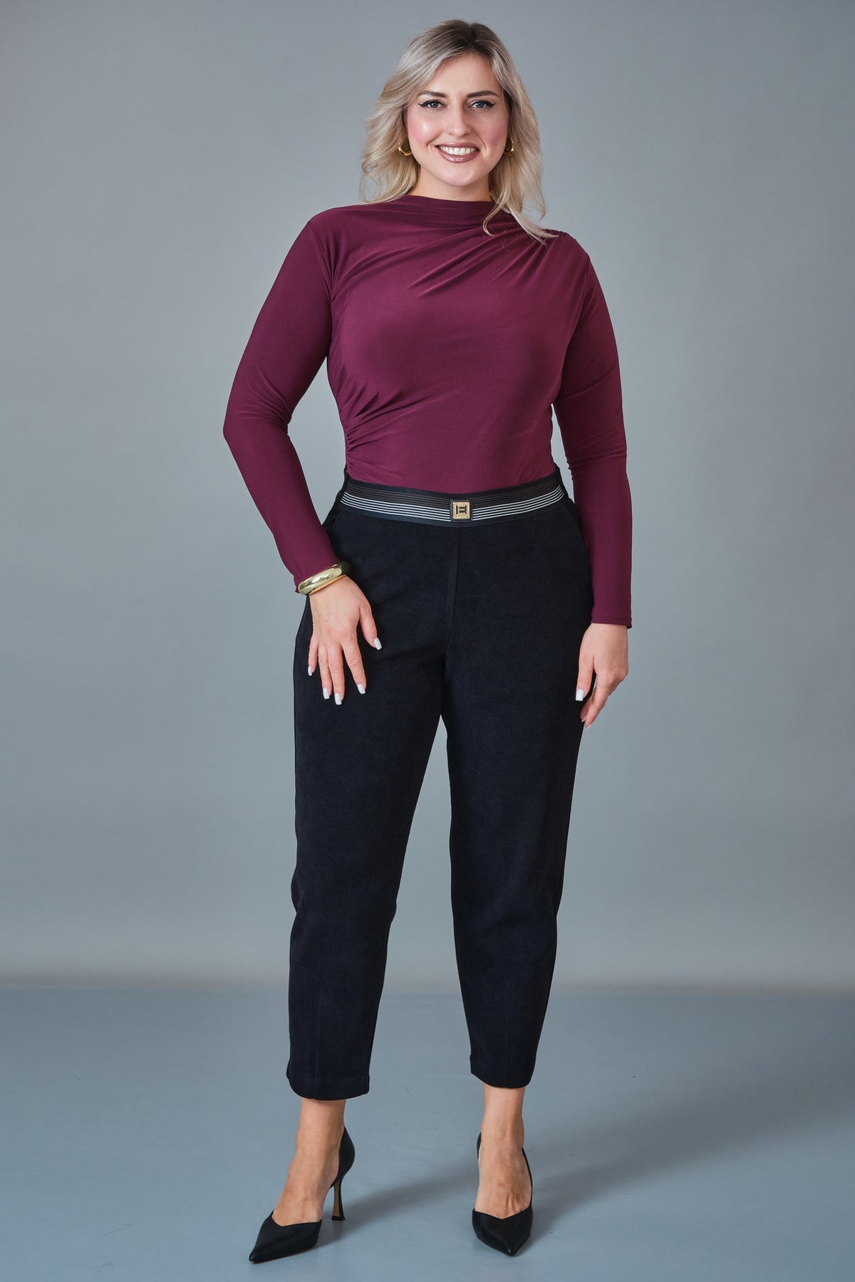 Elitline - Plus Size Trousers (ELT27K1-15-4143)