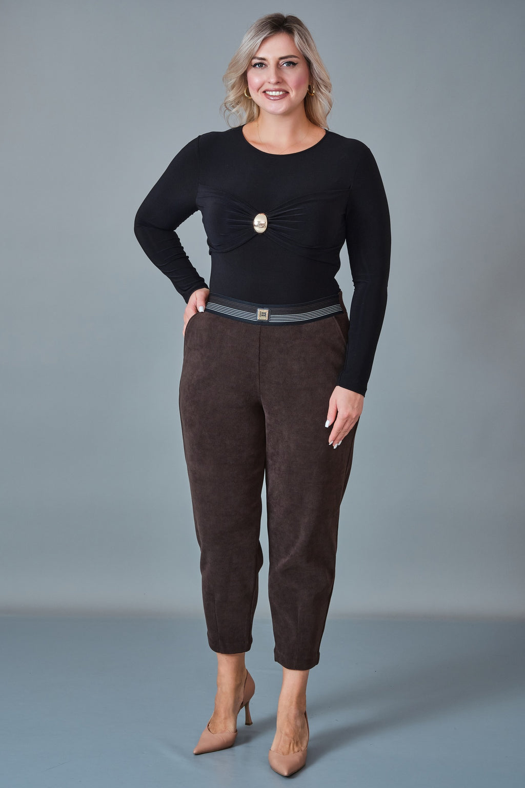 Elitline - Plus Size Trousers (ELT27K1-15-4143)