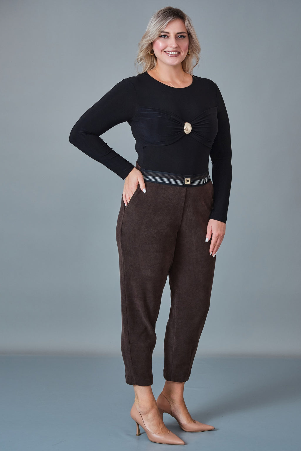 Elitline - Plus Size Trousers (ELT27K1-15-4143)