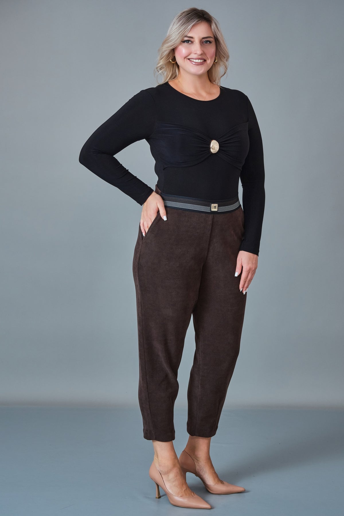 Elitline - Plus Size Trousers (ELT27K1-15-4143)