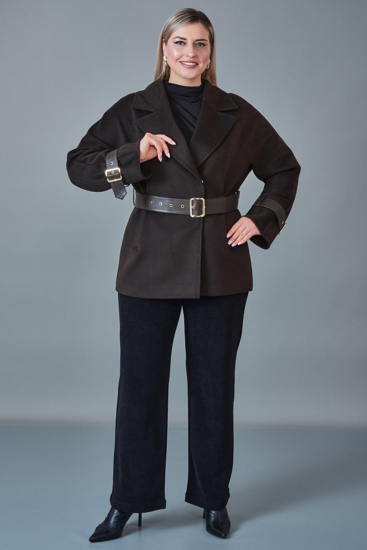 Renata - Plus Size Coat (MAX27K1728.8)