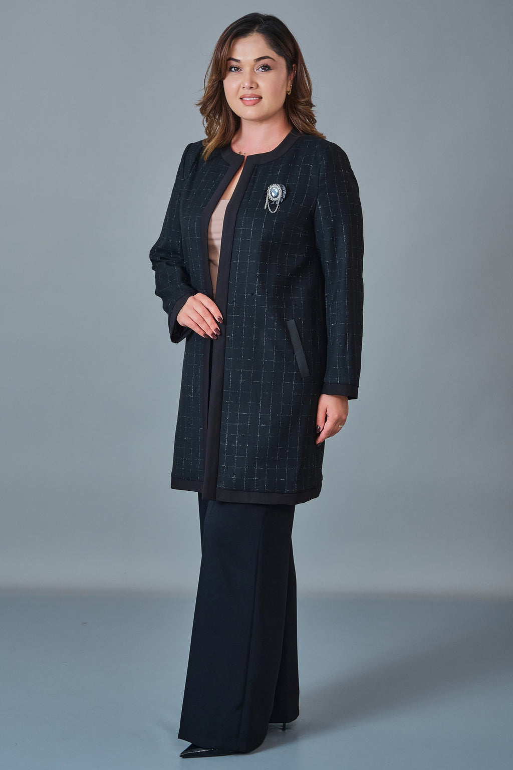 Selen - Plus Size Coat (SLN27K38347)