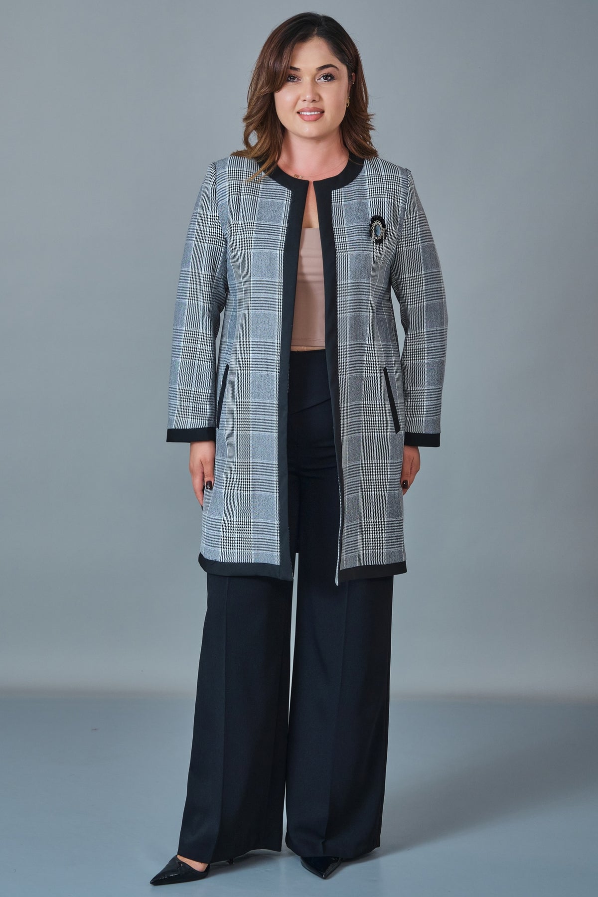 Selen - Plus Size Coat (SLN27K38347)