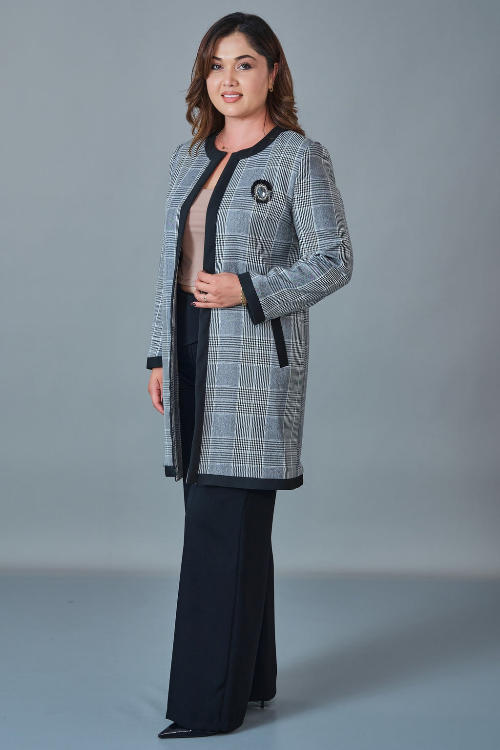 Selen - Plus Size Coat (SLN27K38347)