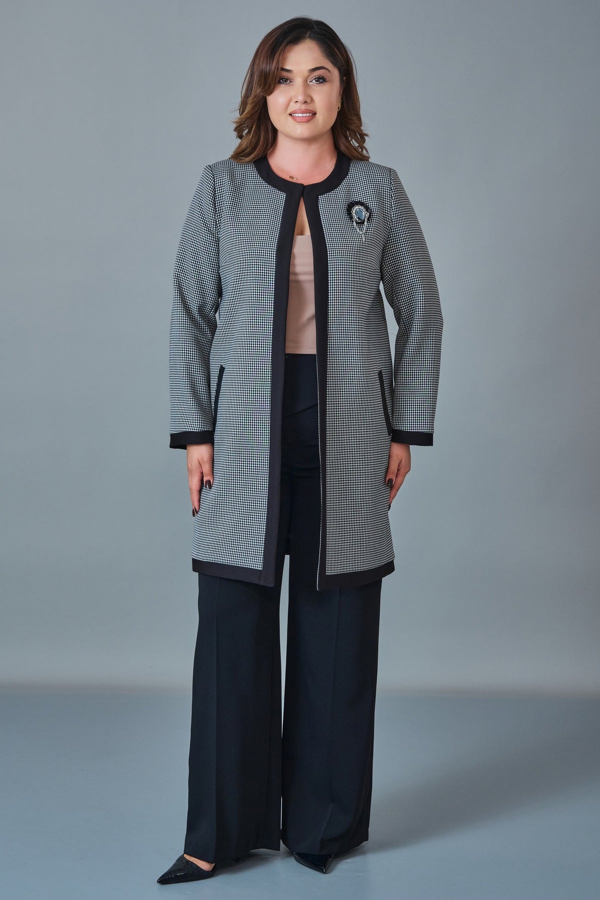 Selen - Plus Size Coat (SLN27K38347)