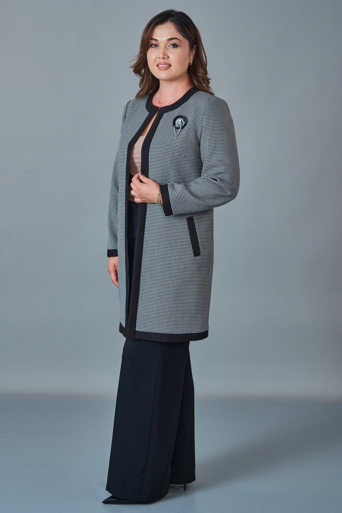 Selen - Plus Size Coat (SLN27K38347)