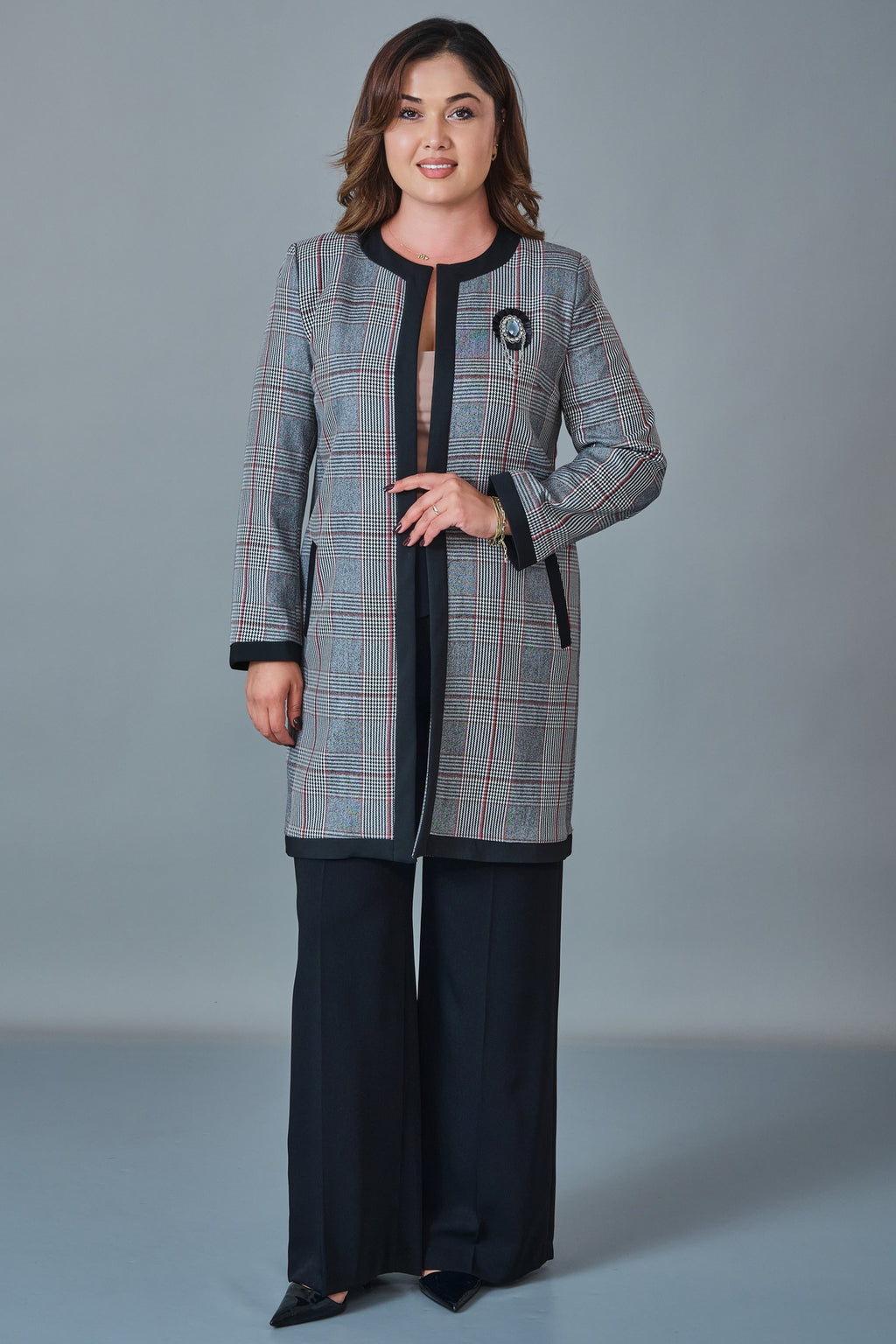 Selen - Plus Size Coat (SLN27K38347)